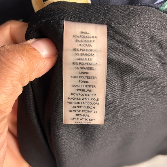 Vince Camuto Navy Floral Sheath Dress – Size 14 - Picture 4 of 4